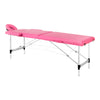 Massageliege Klappbar Aluminium Balance 2 Zonen Rosa