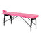Massageliege Klappbar Buchenholz Balance 2 Zonen Rosa
