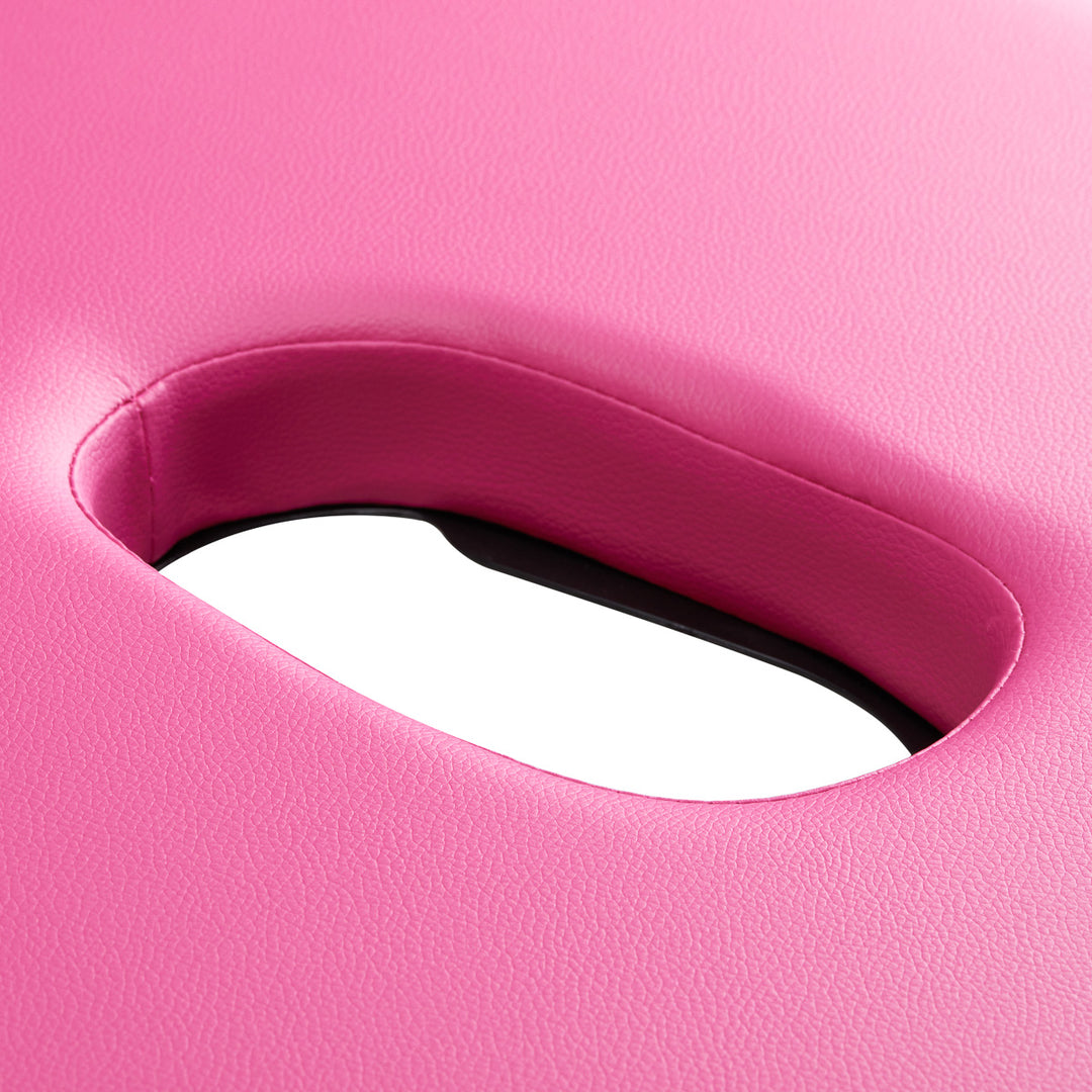Massageliege Klappbar Buchenholz Balance 2 Zonen Rosa - Bild 9