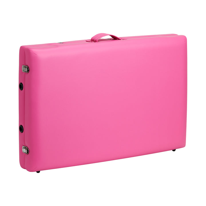 Massageliege Klappbar Buchenholz Balance 2 Zonen Rosa - Bild 14