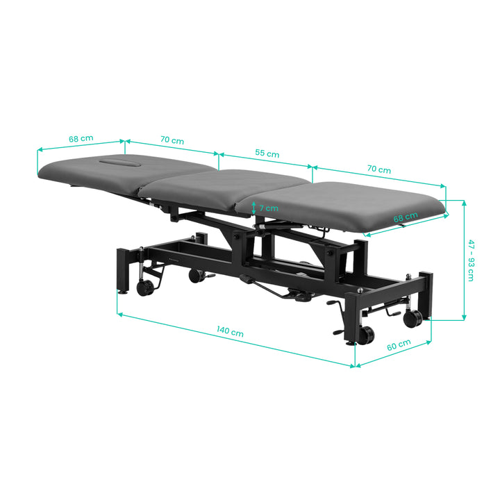 Massageliege Hydraulisch Balance Solidum 3 Grau - Bild 16