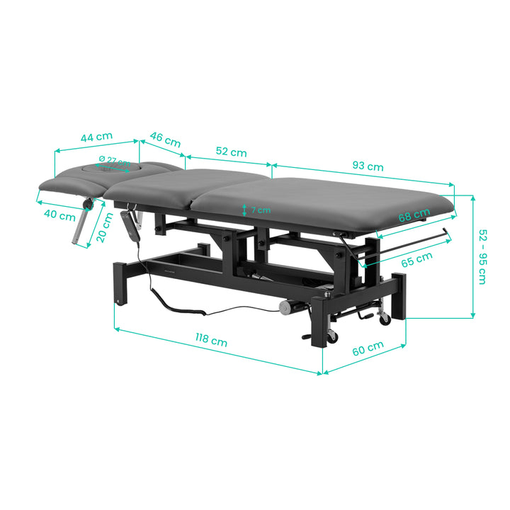 Massageliege Elektrisch Balance Eso 5 Grau - Bild 15