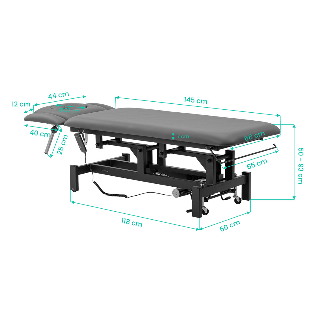 Massageliege Elektrisch Balance Eso 4 Grau - Bild 18