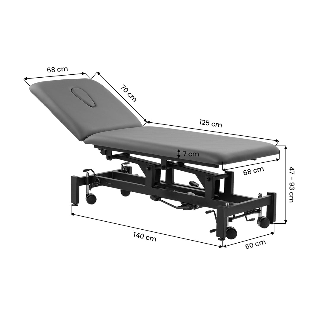 Massageliege Hydraulisch Balance Solidum 5 Grau - Bild 13