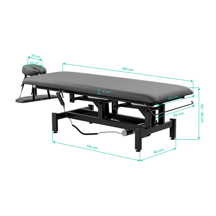 Massageliege Elektrisch Balance Eso 1 Grau - Bild 12