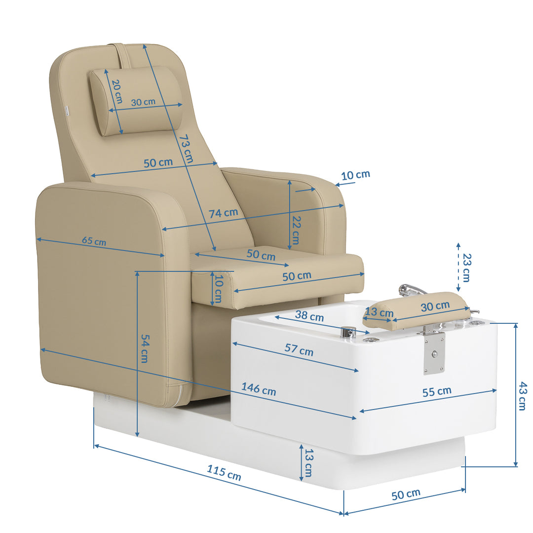 Kosmetikliege Sillon Elysia Beige - Bild 17