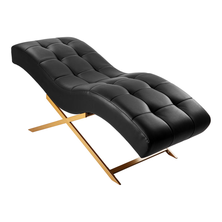 Wimpernliege Sillon Alba Schwarz-Gold - Bild 2