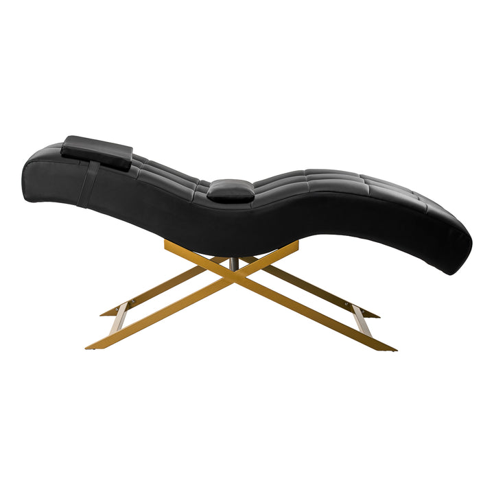 Wimpernliege Sillon Alba Schwarz-Gold - Bild 3