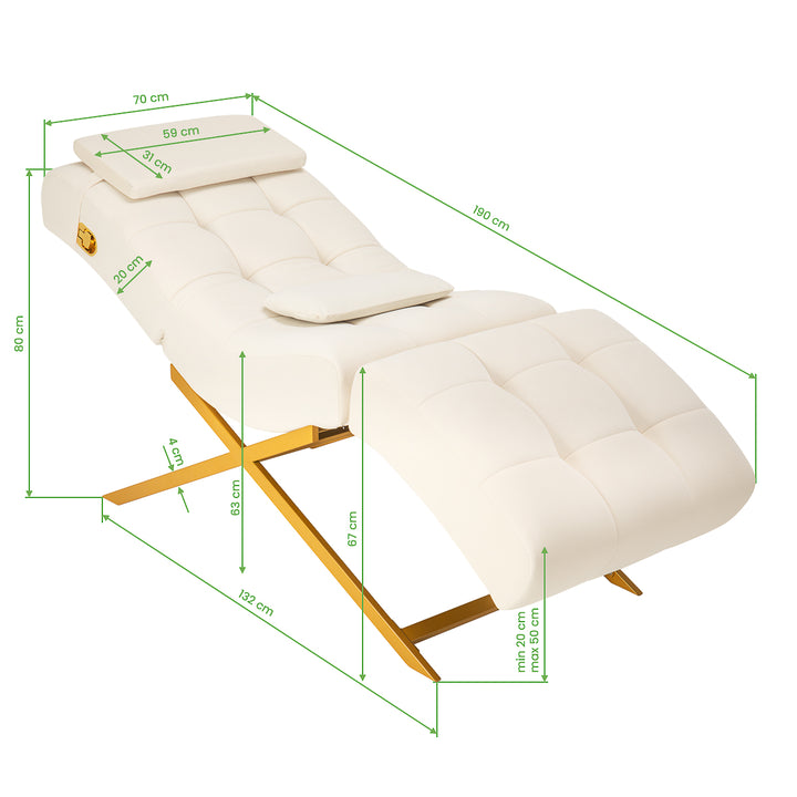 Wimpernliege Sillon Umbra Weiß-Gold - Bild 11