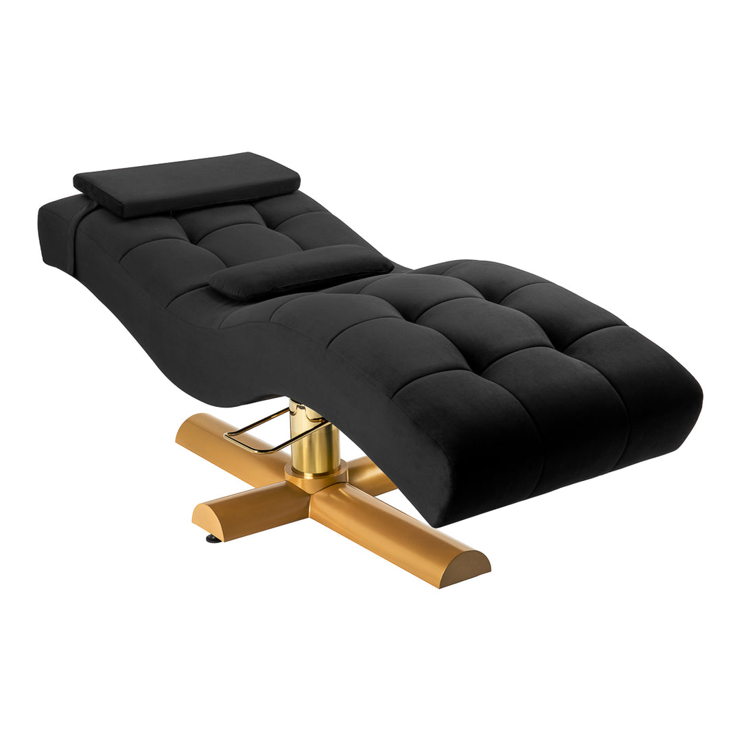 Wimpernliege Sillon Corona Schwarz-Gold