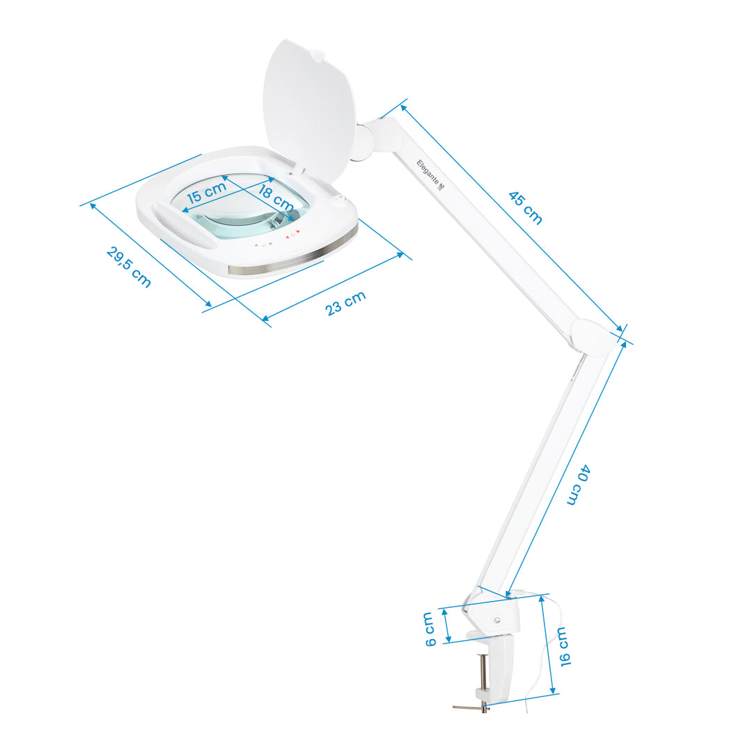 Lupenlampe LED 60 SMD mit Schraubklemme Elegante 6030 Weiß - Bild 8