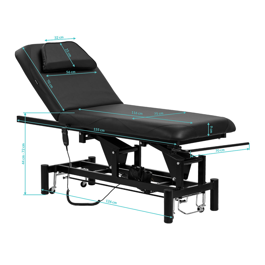 Massageliege Elektrisch Azzurro 684A 1 Schwarz - Bild 18