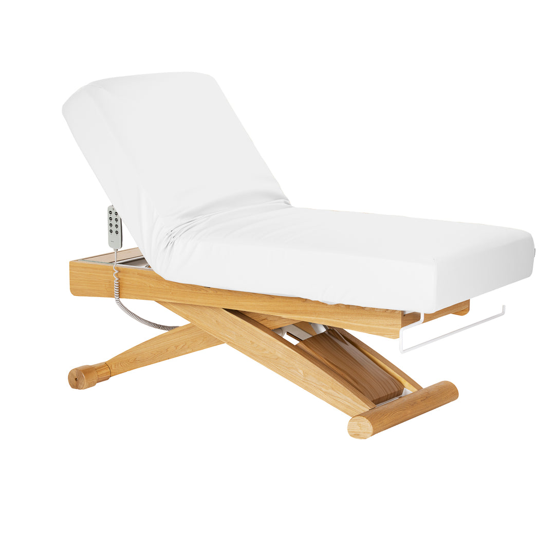Massageliege Elektrisch Sillon Siesta Weiß-Hellbraun - Bild 3