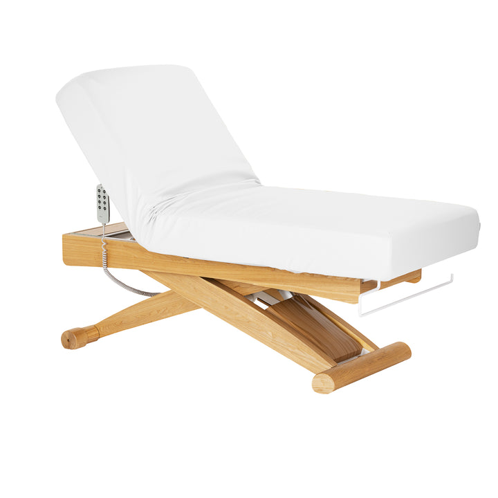 Massageliege Elektrisch Sillon Siesta Weiß-Hellbraun - Bild 3