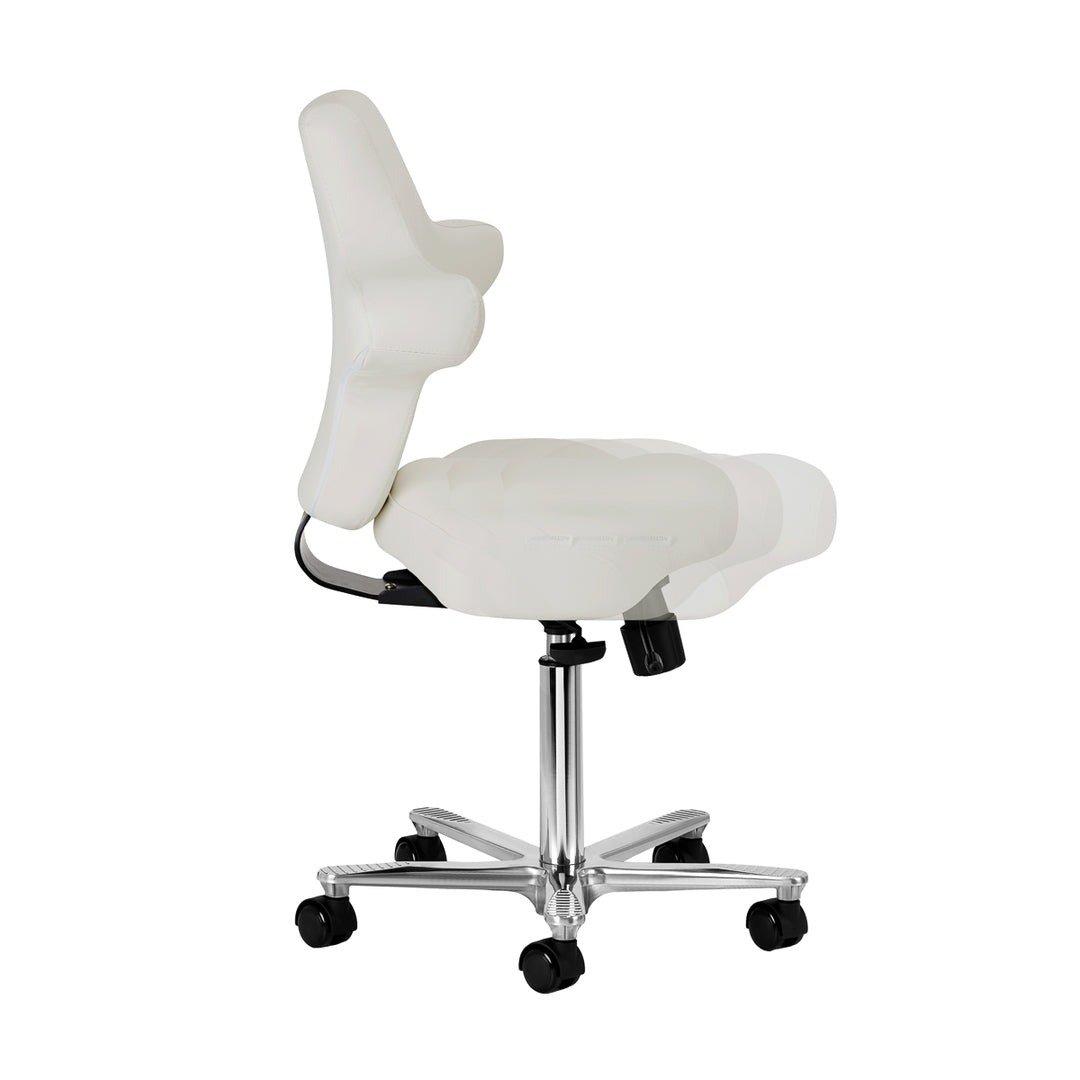 Rollhocker mit Lehne Azzurro Special 152 Grau - Bild 5