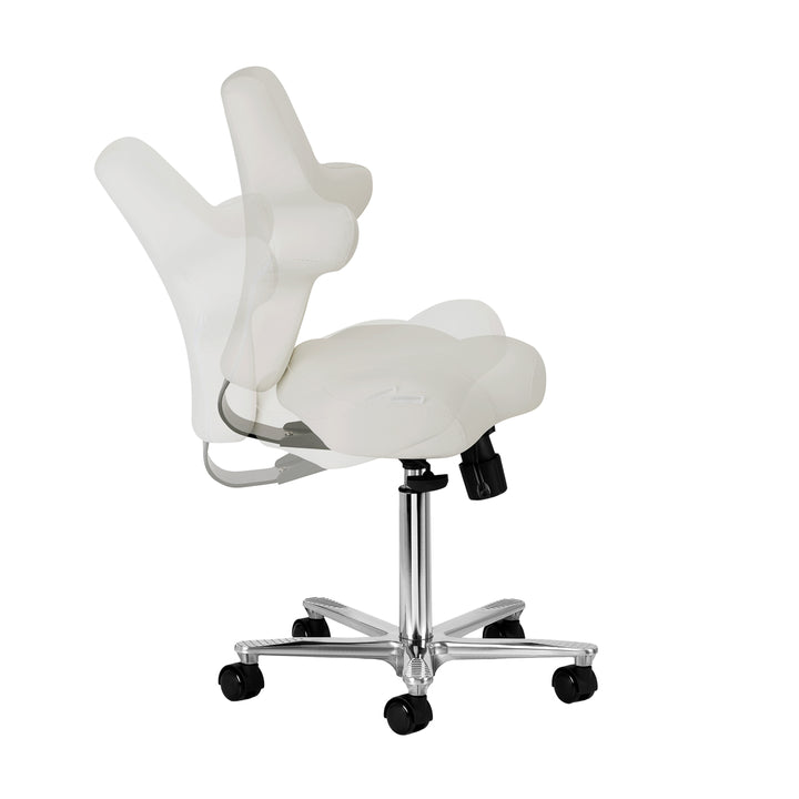 Rollhocker mit Lehne Azzurro Special 152 Grau - Bild 6