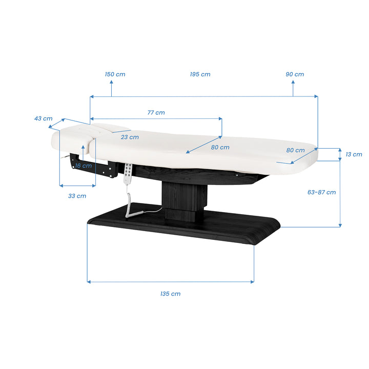 Massageliege Elektrisch Sillon Relax Weiß-Schwarz - Bild 19