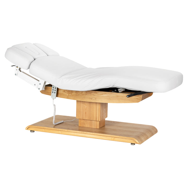 Massageliege Elektrisch Sillon Relax Weiß-Hellbraun