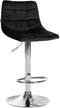 Barhocker 107 Samt Schwarz