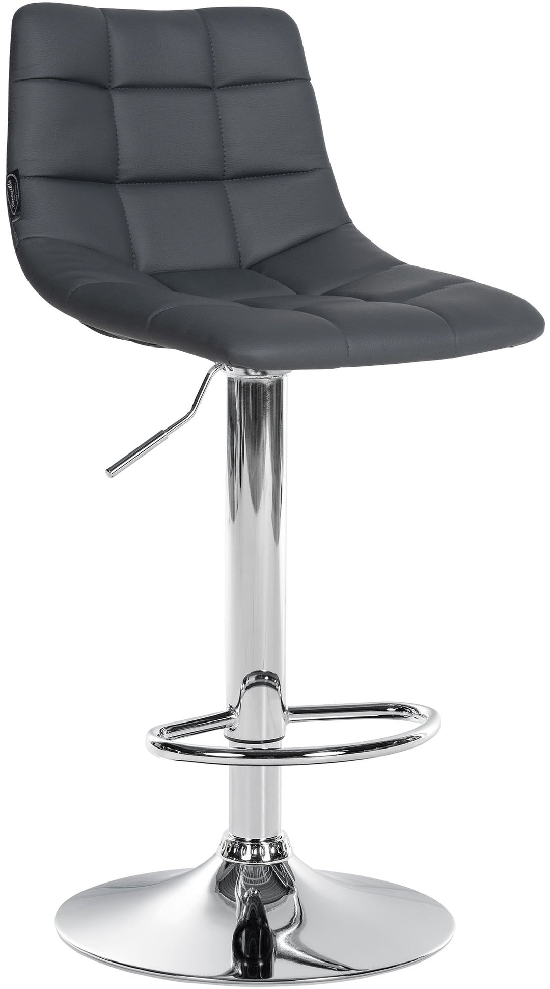 2er-Set Barhocker 107 Kunstleder Grau - Bild 3