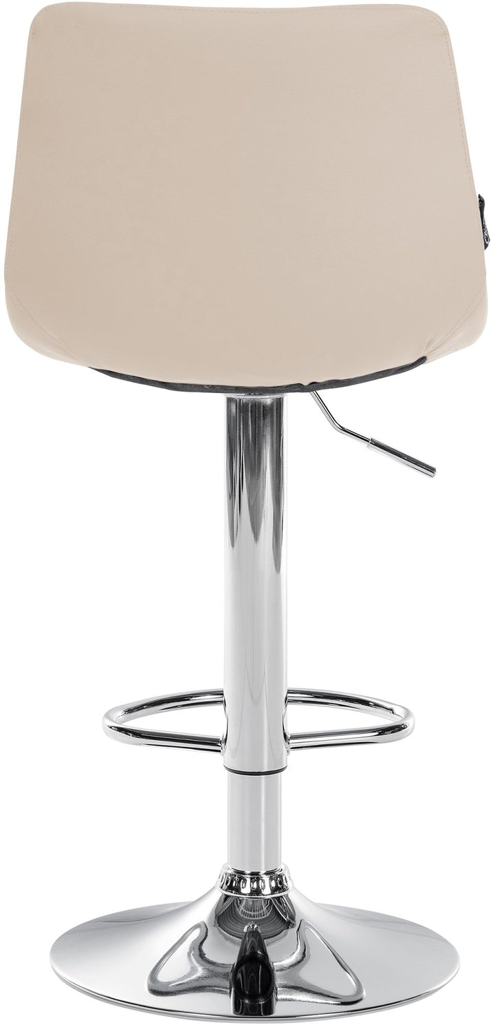 2er-Set Barhocker 107 Kunstleder Creme - Bild 7