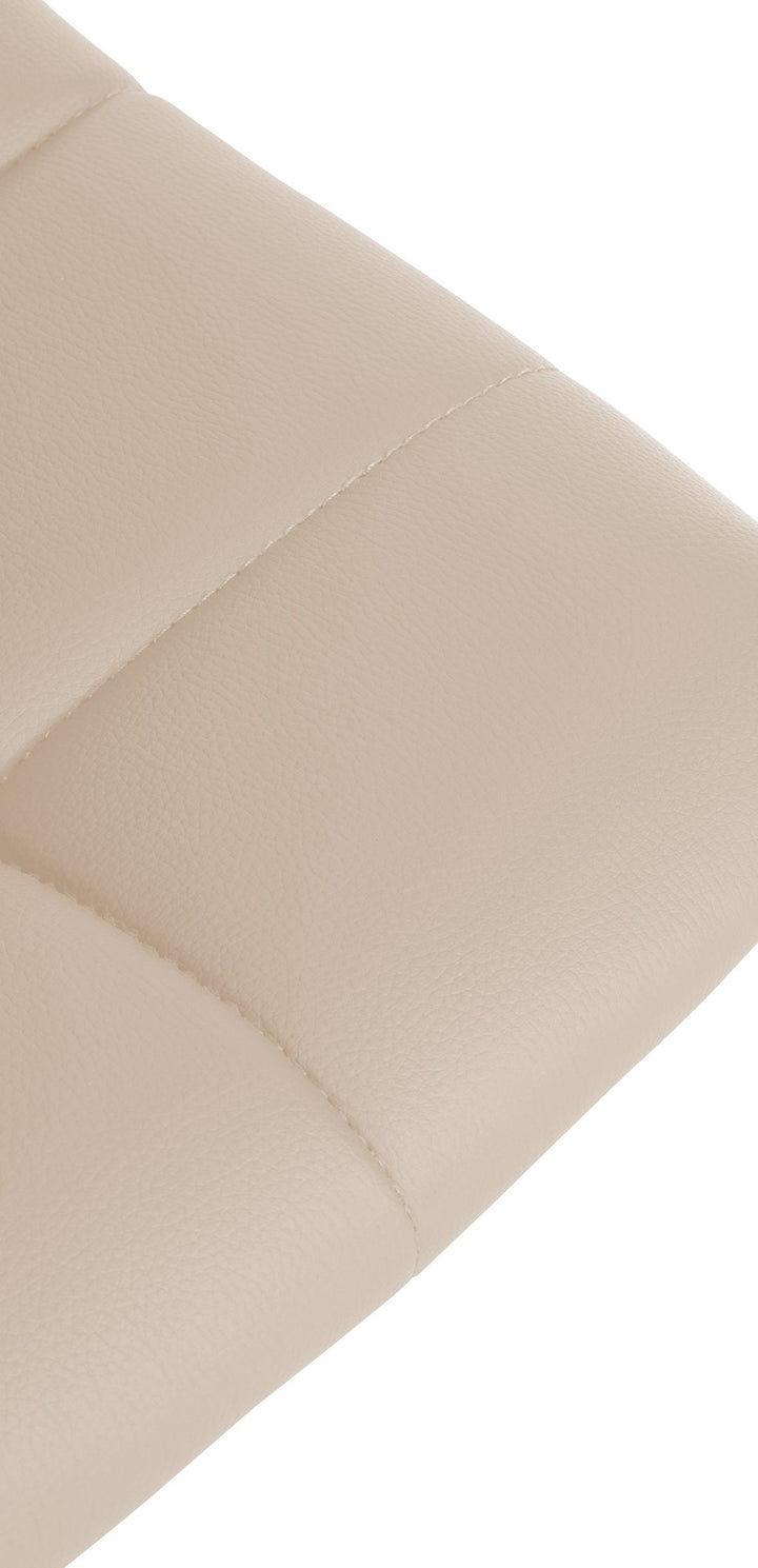 2er-Set Barhocker 107 Kunstleder Creme - Bild 8