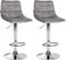 2er-Set Barhocker 107 Samt Grau