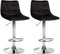 2er-Set Barhocker 107 Samt Schwarz