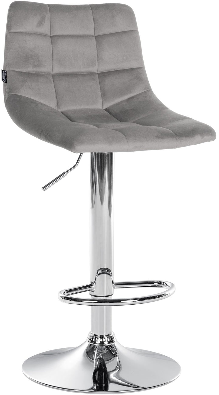2er-Set Barhocker 107 Samt Grau - Bild 3