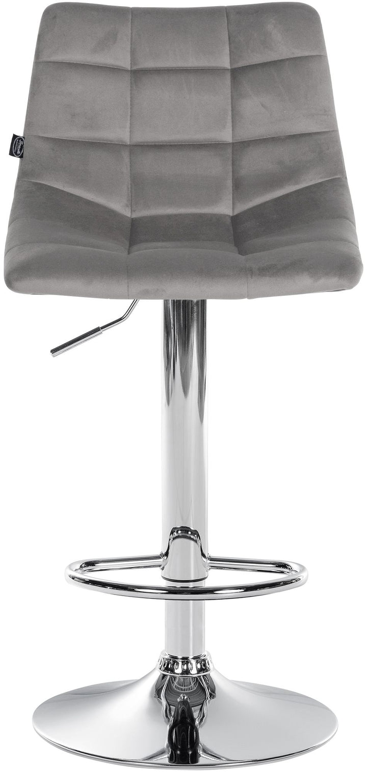 2er-Set Barhocker 107 Samt Grau - Bild 4