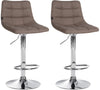 2er-Set Barhocker 107 Stoff Taupe