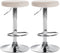 2er-Set Barhocker 109 Samt Creme