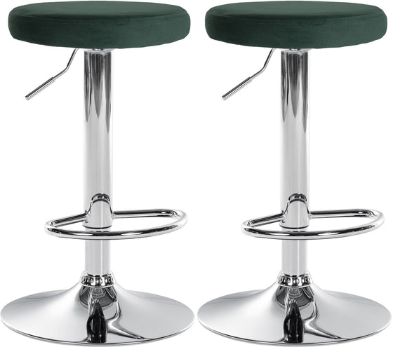 2er-Set Barhocker 109 Samt Grün