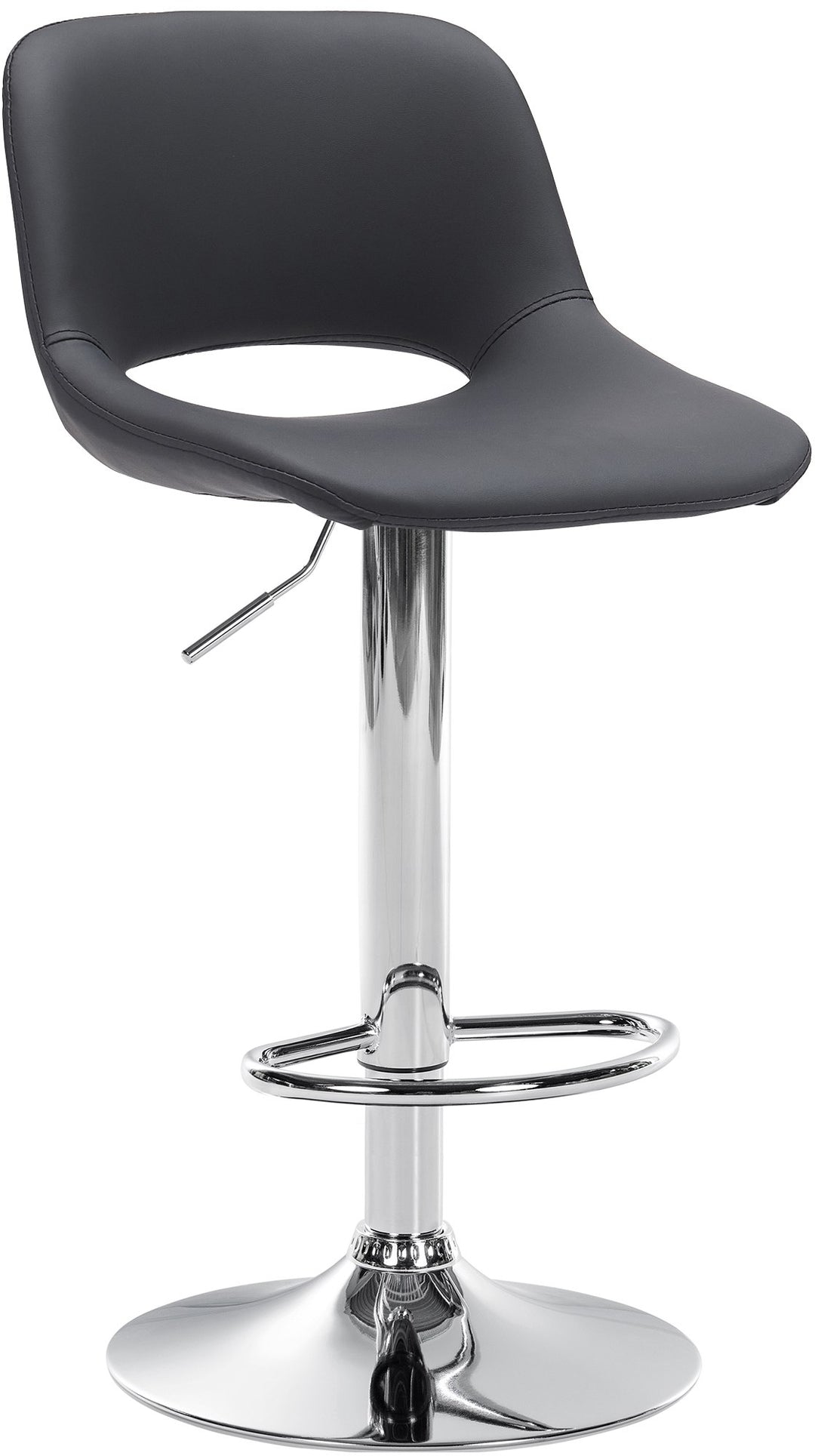 Barhocker 106 Kunstleder Schwarz