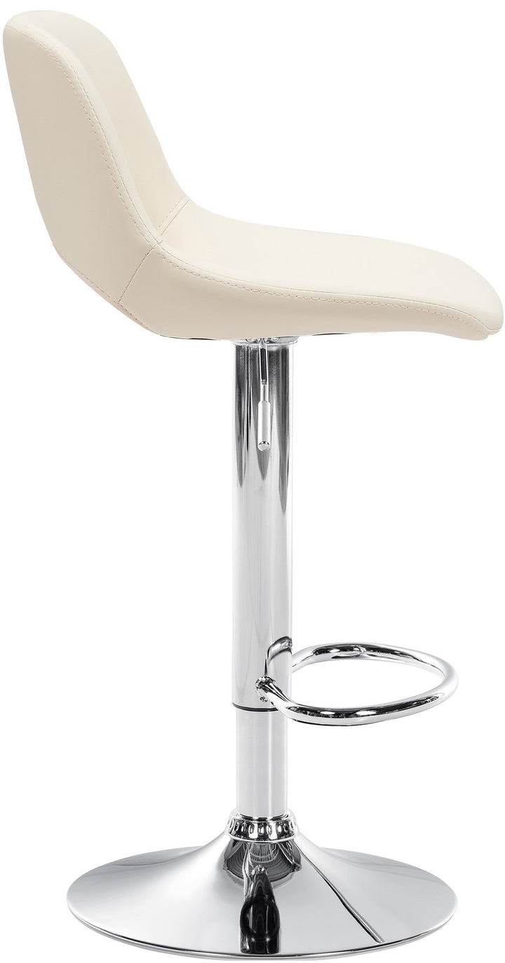 2er-Set Barhocker 106 Kunstleder Creme - Bild 6