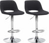 2er-Set Barhocker 106 Stoff Schwarz