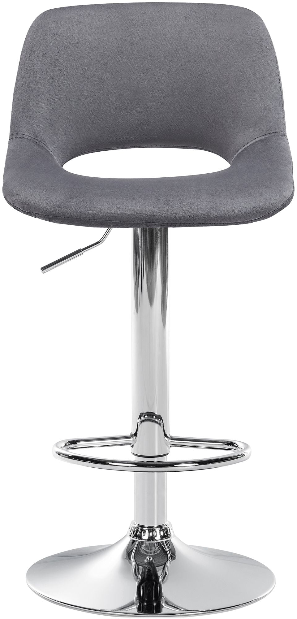 2er-Set Barhocker 106 Samt Dunkelgrau - Bild 5