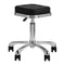 Rollhocker M-1645 Silber Schwarz