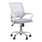 Bürostuhl QS-C01 Weiß-Grau