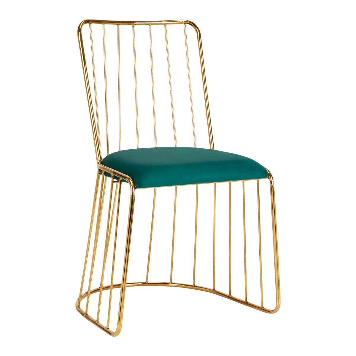Stuhl Samt QS-M00 Gold Grün 1