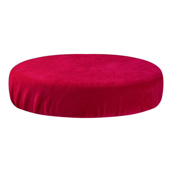 Stuhlhusse Arbeitshocker Samt Fuchsia