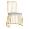Stuhl Samt MT-307 Gold Grau