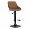 Barhocker Steppdecke Drehbar Verstellbar Schwarz Bronze
