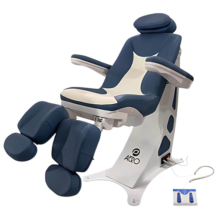 Behandelstoel Elektrisch P Clinic Aero Blauw Wit 1