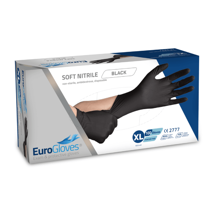 Handschuhe EuroGloves Soft-Nitril Schwarz 100St.
