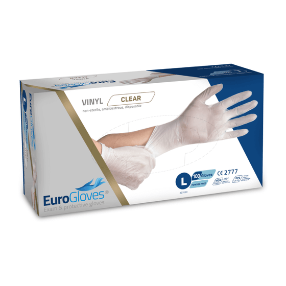 Handschuhe EuroGloves Vinyl Weiß 100St.